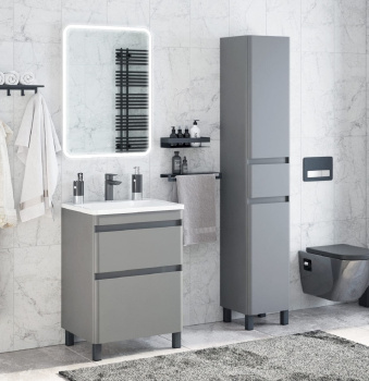 Пенал /Corozo/ "Алабама 35 Z1" графит с корзиной *1/6