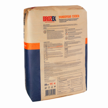Штукатурка цементная BROZEX Универсал М100, 25 кг Штукатурка цементная BROZEX Универсал М100, 25 кг