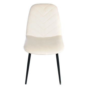 Стул FORPOST Малибу, 44х84х38 см, велюр конфетти крем, бежевый