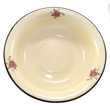 Миска эмалированная 4 л Лысьвенские ЭМАЛИ, 24 см, сталь, без деколи