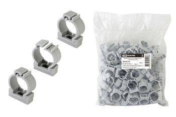 Крепеж-клипса d25мм (для трубы пвх гофро с зонд) с фиксатором упак.50шт TDM SQ0405-0103 *1/10/40