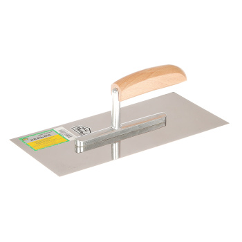 Кельма штукатура стальная 888, 280х130 мм деревянная ручка