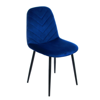 Стул FORPOST Малибу, 44х84х38 см, велюр конфетти блю, синий