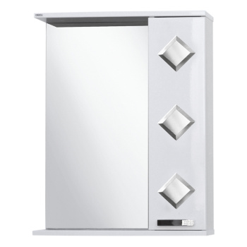 Зеркало-шкаф /LOGRO/ "Квадро 55" правый *1/20