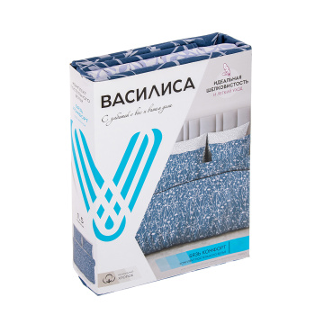 Постельное белье 1,5сп бязь Василиса 70805/1 Флоретто, наволочки 70*70 - 2шт *1/6