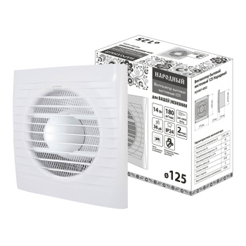 Вентилятор 125 С TDM  d125мм настенный Народный SQ1807-0202   *1/6