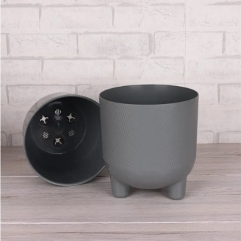 Кашпо пластм. "Фита" 4,3л d верха 190мм h200мм со вставкой Муссон ФИ19-70*1/8