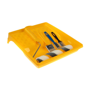 Набор малярный "Русский маляр" Акор, кюветка, валик, кисти Набор малярный "Русский маляр" Акор, кюветка, валик, кисти