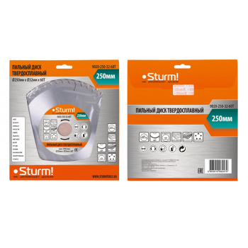 Диск пильный 250*32,0мм 60 зубьев пр дереву (9020-250х32х60Т) Sturm *1/25 Диск пильный 250*32,0мм 60 зубьев пр дереву (9020-250х32х60Т) Sturm *1/25