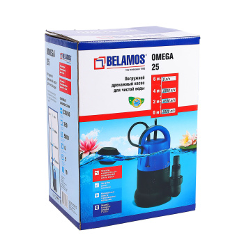 Насос погружной Belamos Omega 25, дренажный, 250 Вт, 5000 л/час